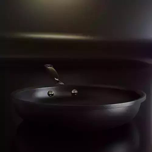 Nonstick Hard Anodized Pan 3D model 3