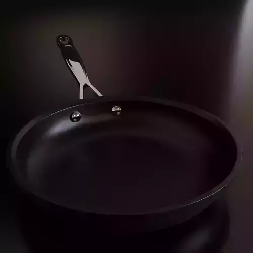 Nonstick Hard Anodized Pan 3D model 4