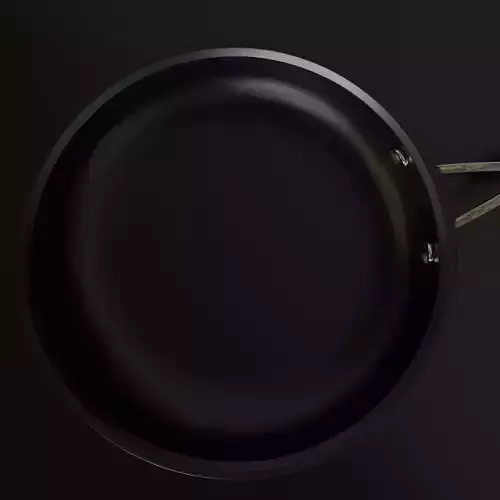 Nonstick Hard Anodized Pan 3D model 5