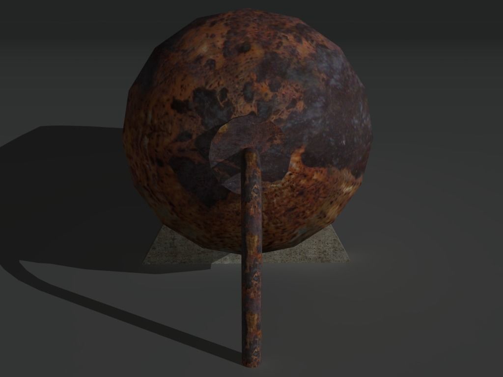 Industrial Tank 1 Low-poly 3D model_7