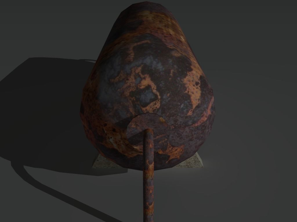 Industrial Tank 1 Low-poly 3D model_3