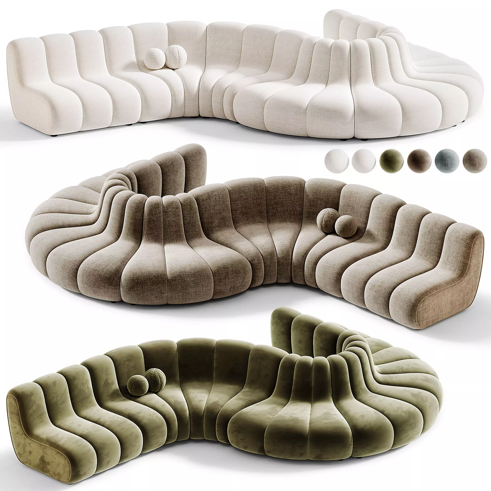 Jagger Lounge Modular Sofa Norr11 3D model