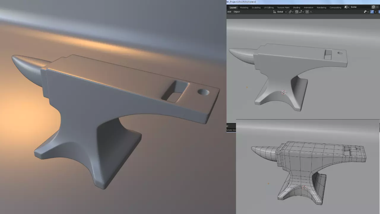Blacksmith Anvil Free low-poly 3D model