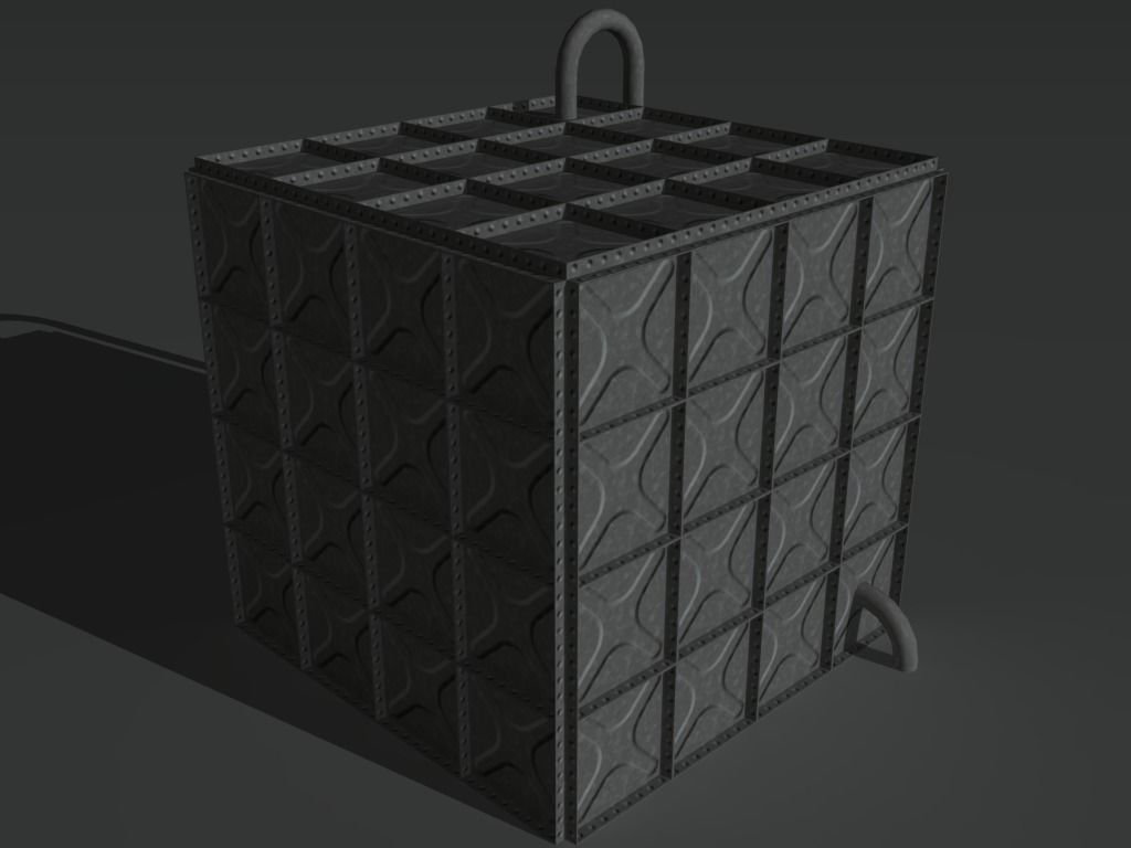 Industrial Tank 7 Low-poly 3D model_6