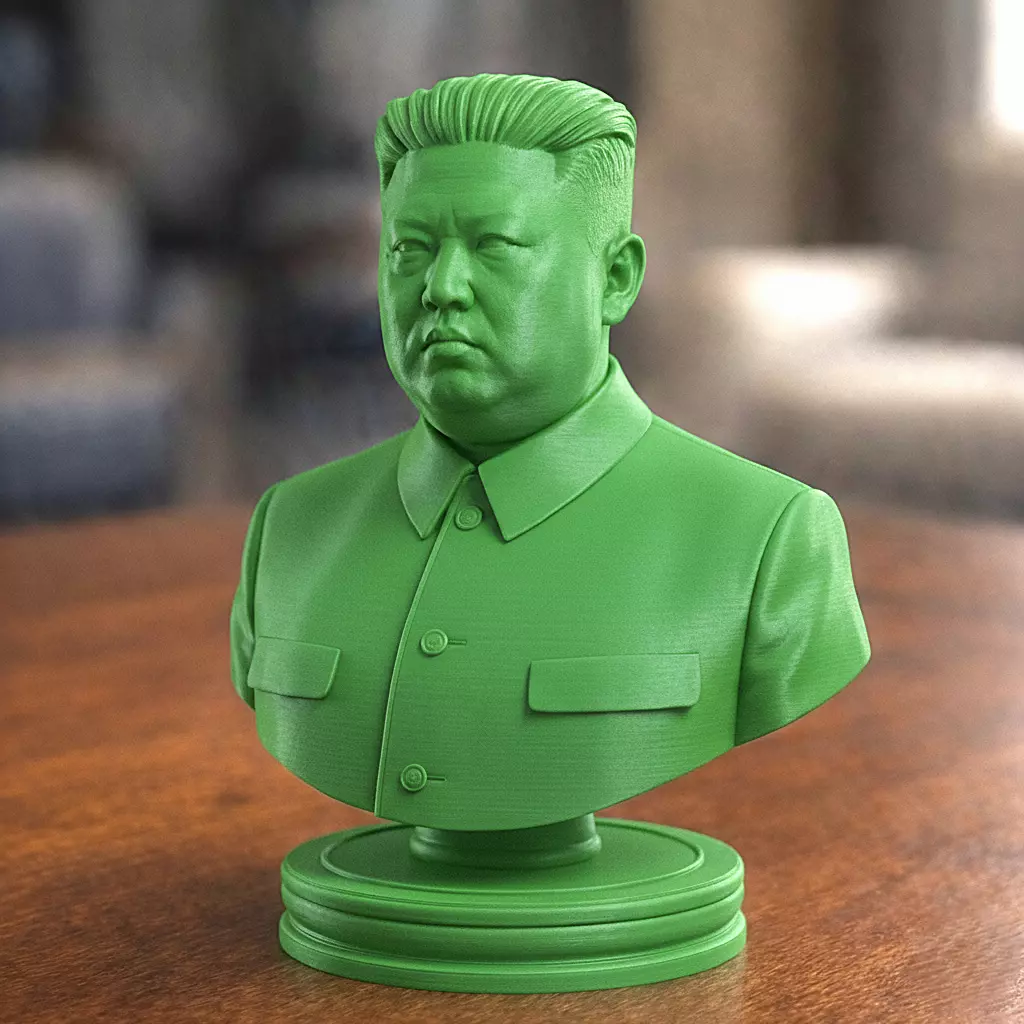North Korean President Kim Jong Un chess piece 3D print model