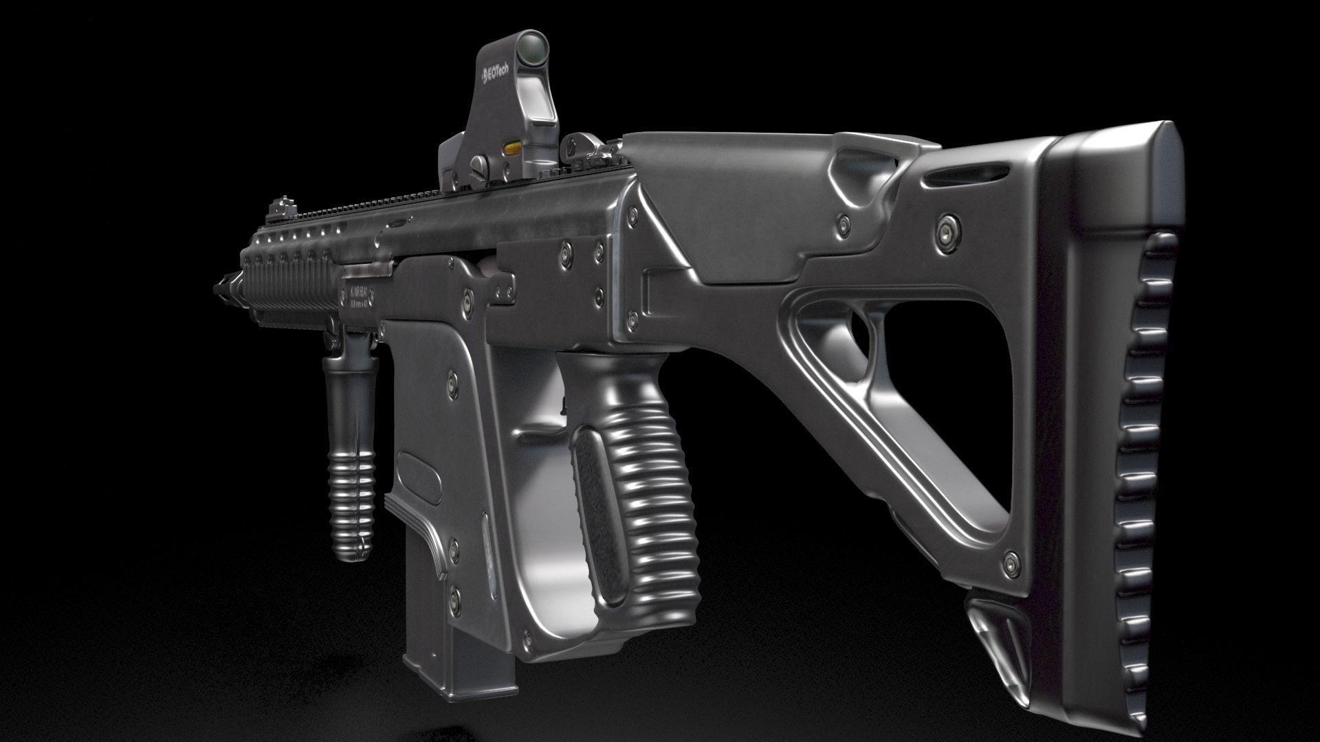 Heckler and Koch G56 - automatic rifle 3D model_2