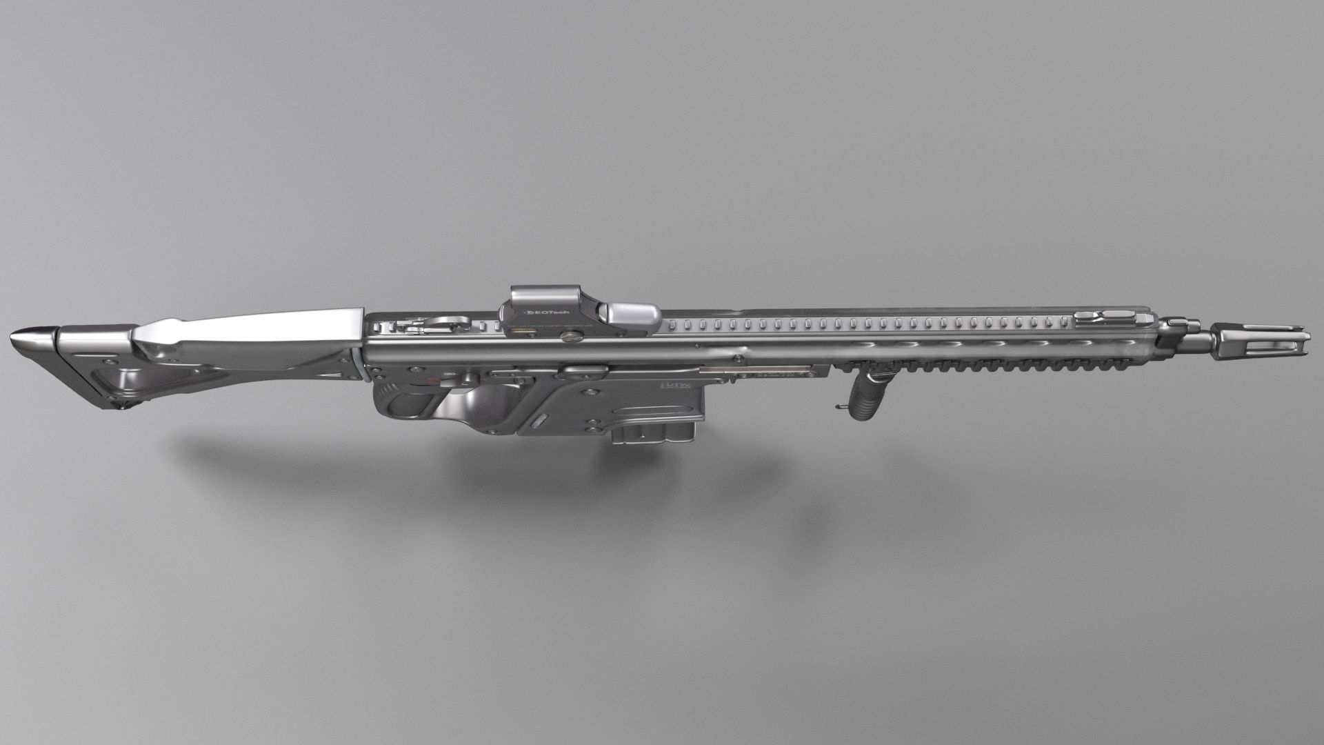 Heckler and Koch G56 - automatic rifle 3D model_4