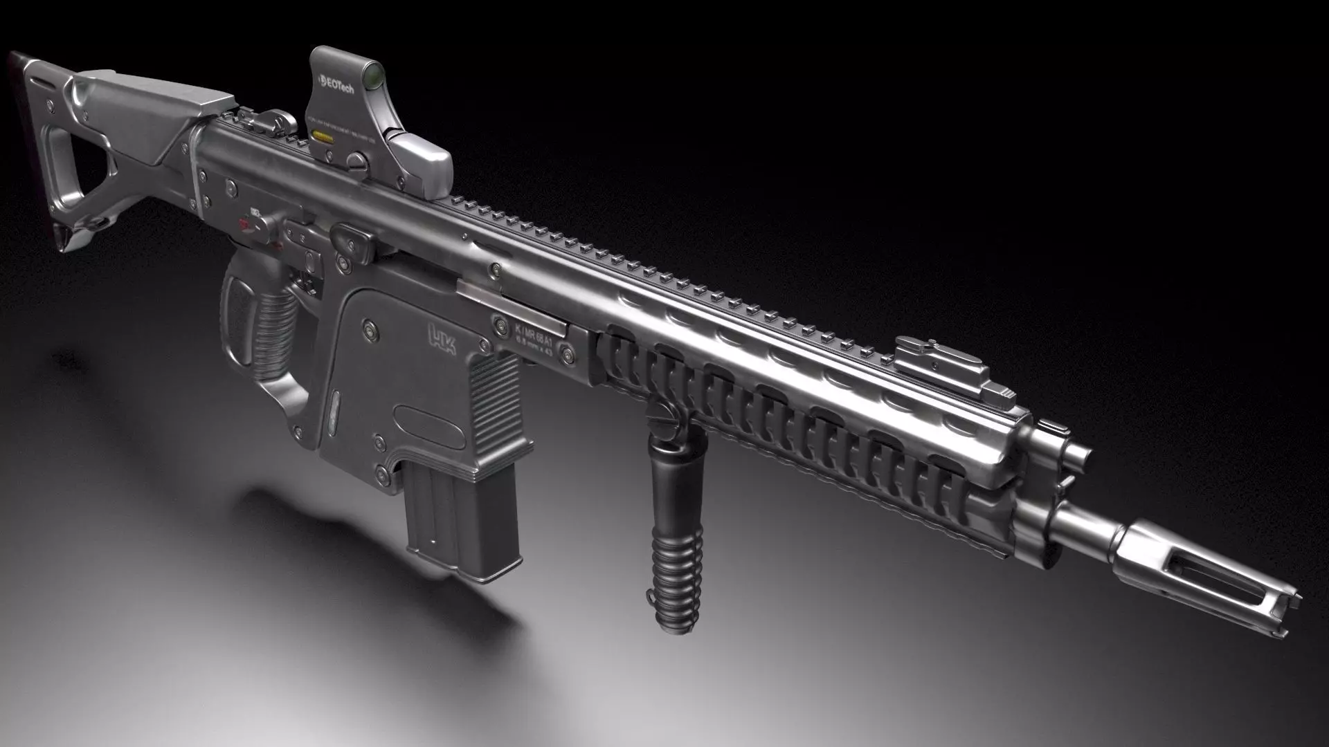 Heckler and Koch G56 - automatic rifle 3D model_0