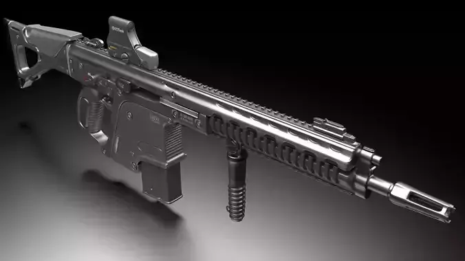 Heckler and Koch G56 - automatic rifle 3D model