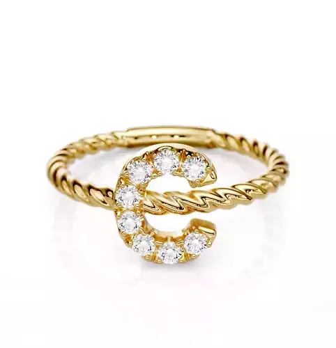 The Alphabet of Adornments letter C