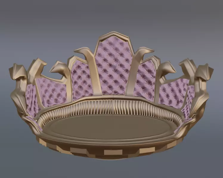 LOW POLY Glinda Carriage 3d model from Wicked Free low-poly 3D model