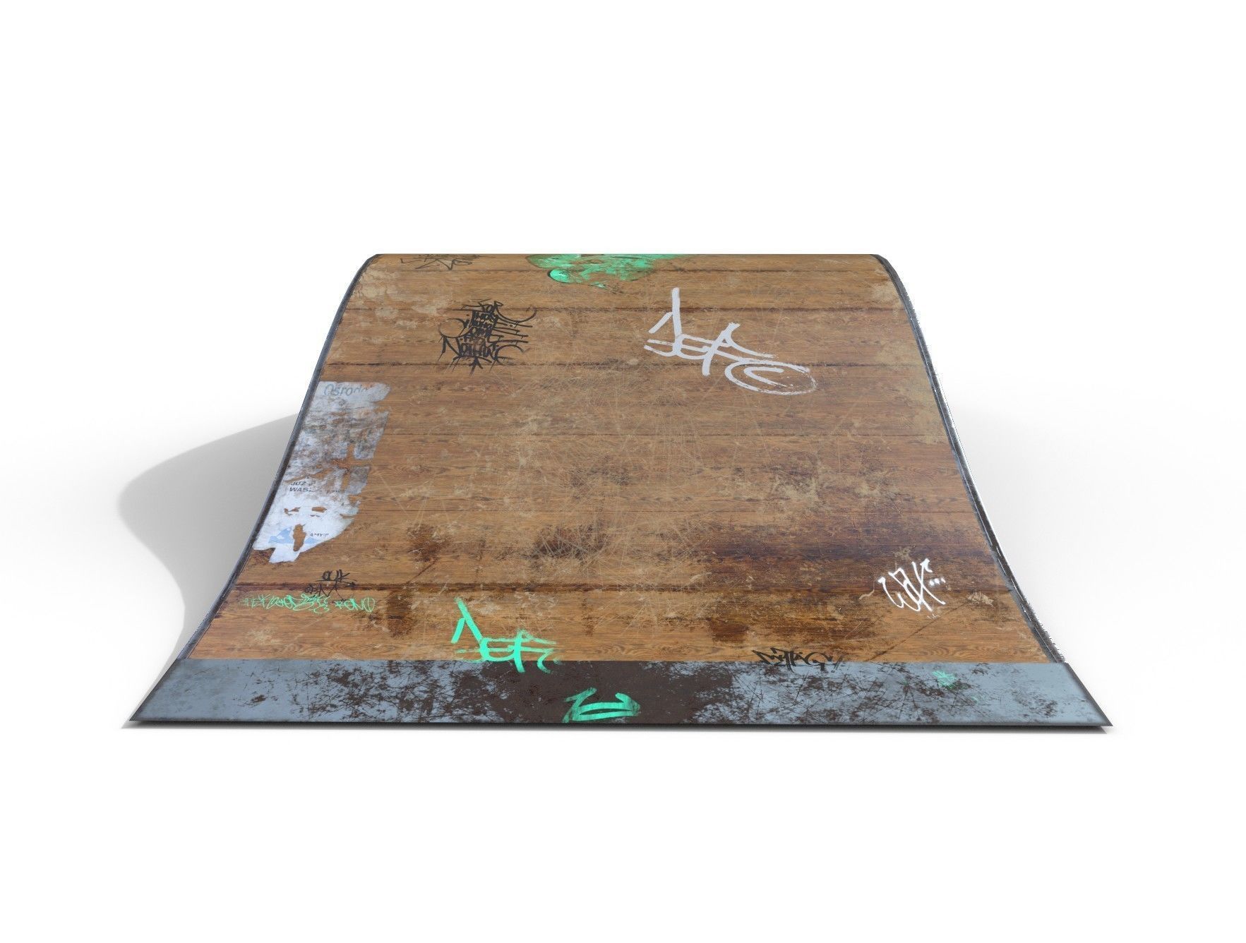 Small Ramp PBR Textures Low-poly 3D model_4