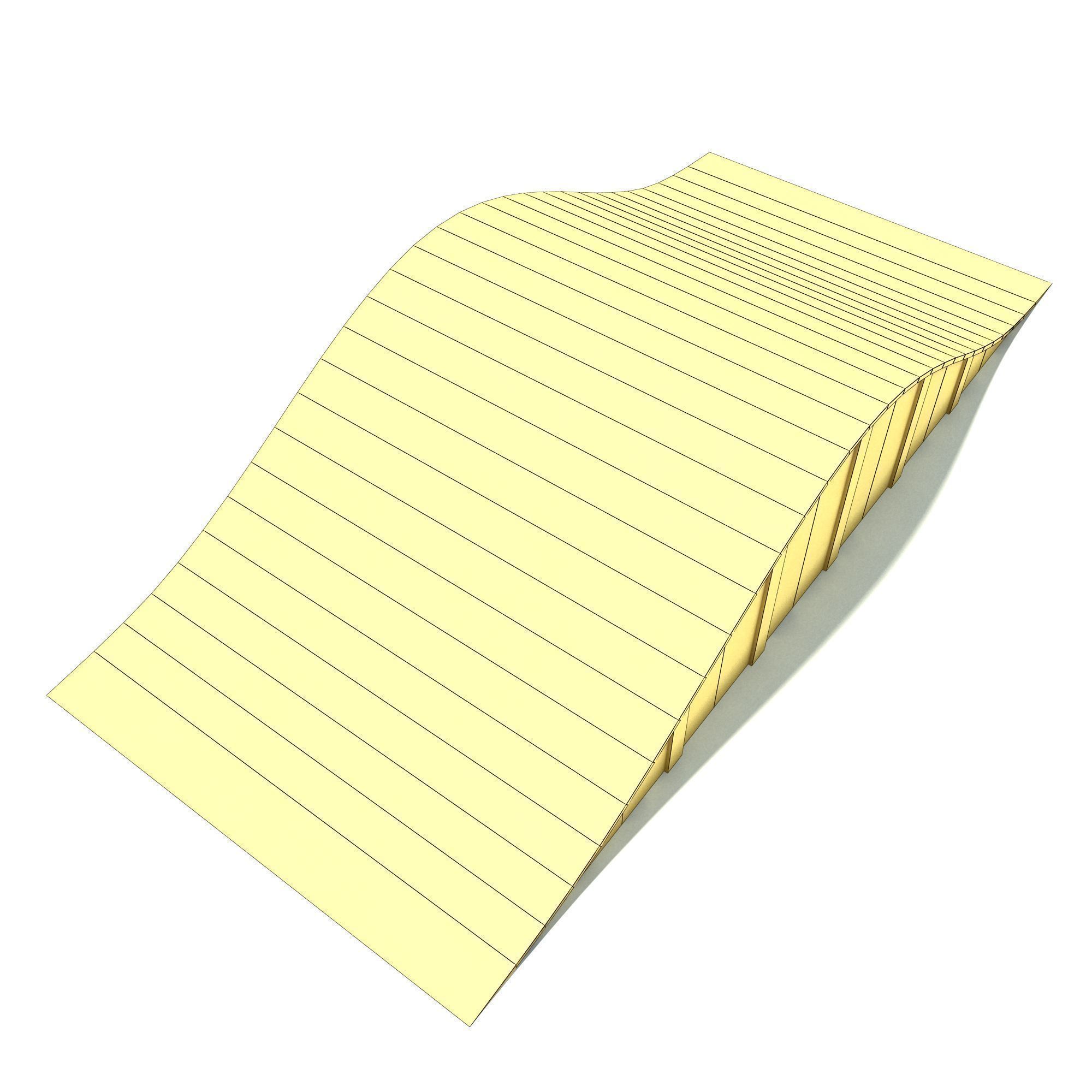 Small Ramp PBR Textures Low-poly 3D model_8