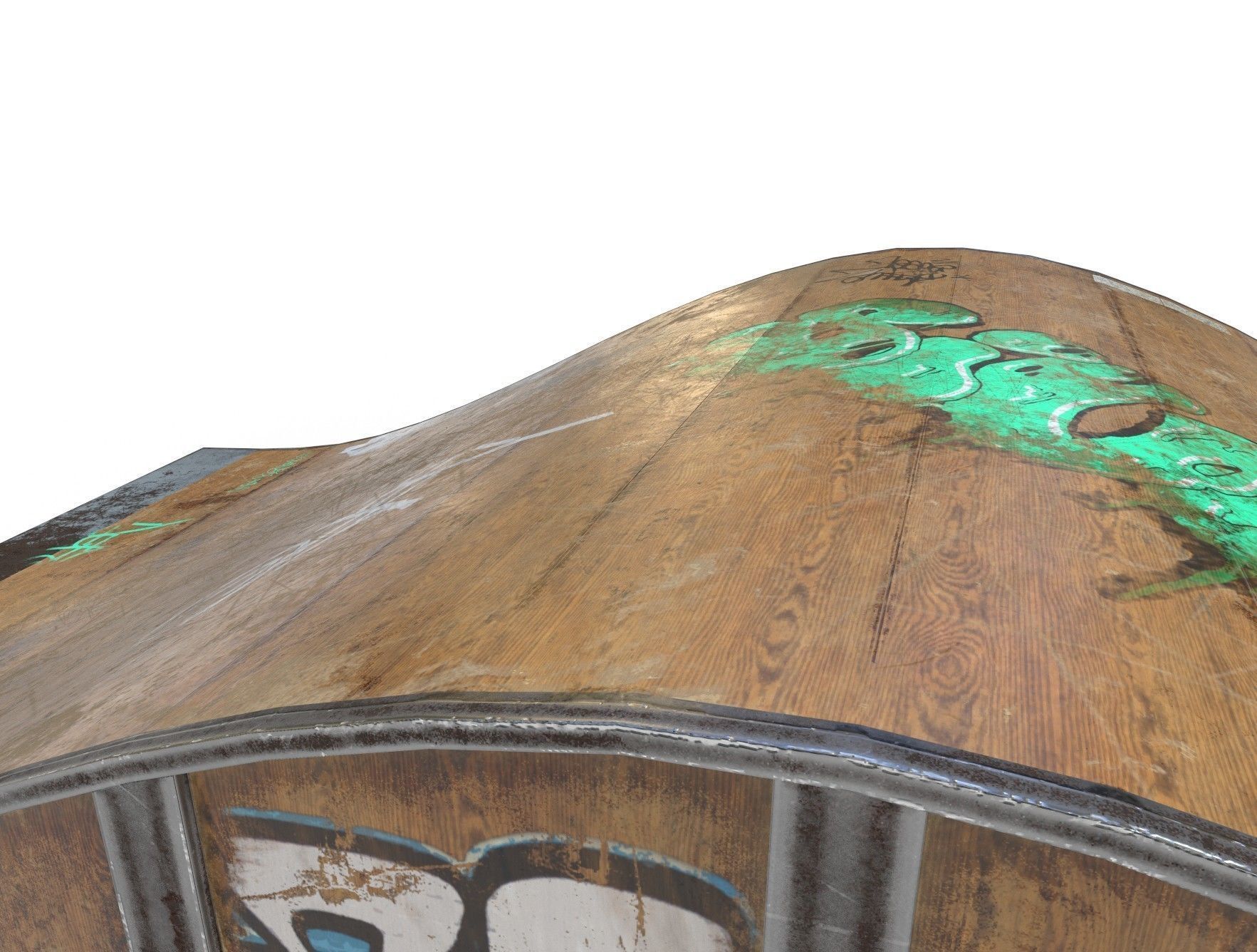 Small Ramp PBR Textures Low-poly 3D model_6