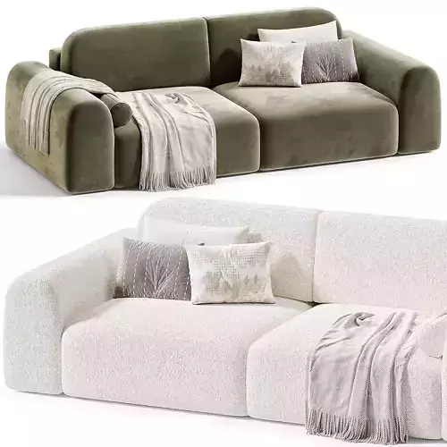 Lilt Sofa by Divan 3D model 4