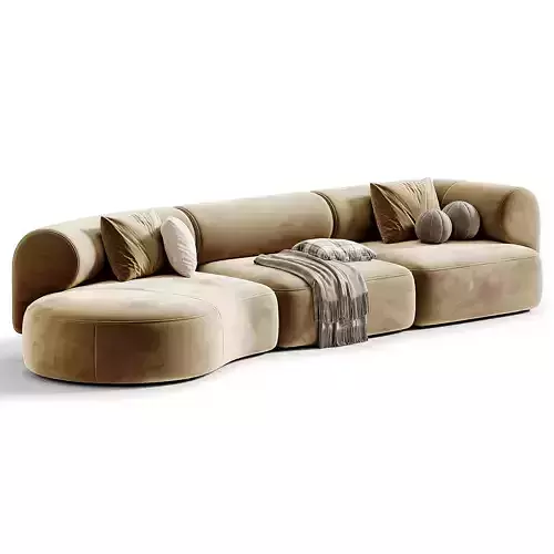 Melody Modular Sofa by Natuzzi 03 3D model 2