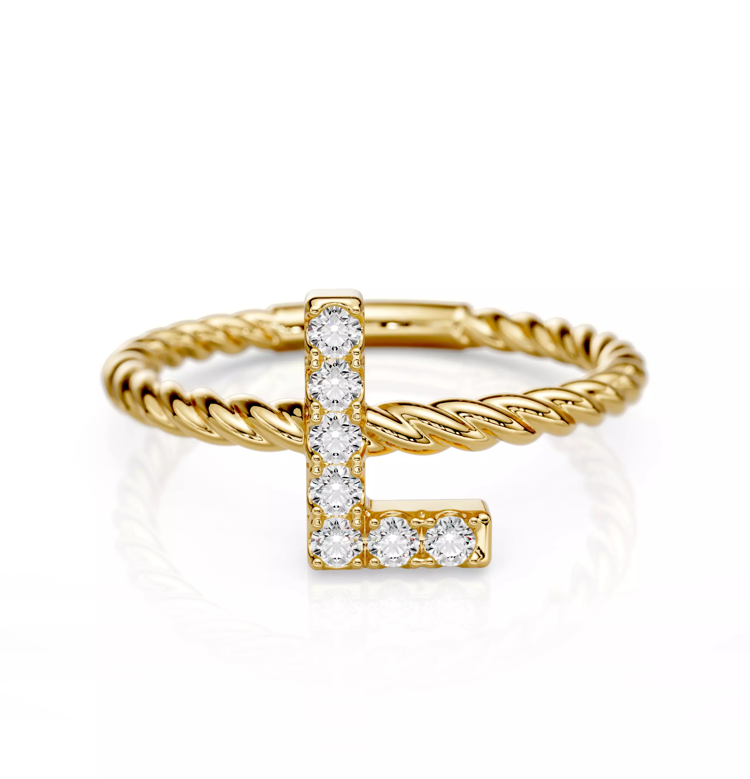 The Alphabet of Adornments letter L 3D print model