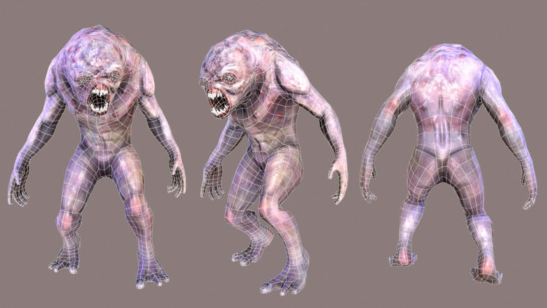 Characters Creatures Pack Low-poly 3D model_4