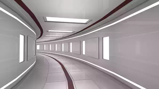 Hallway 3D model