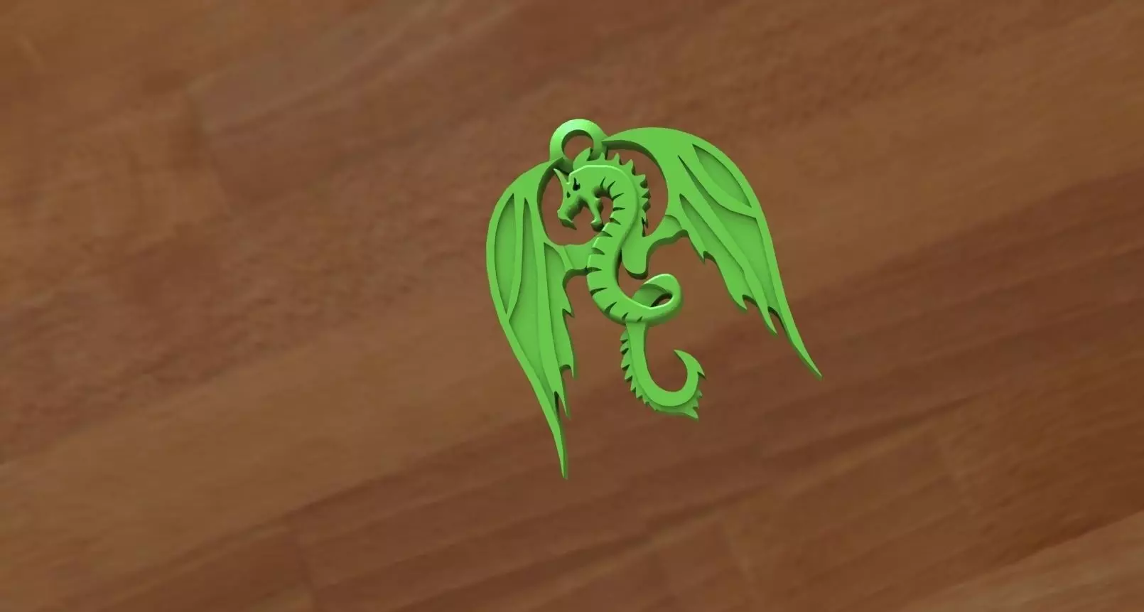 Dragon keychain 3D print model_0