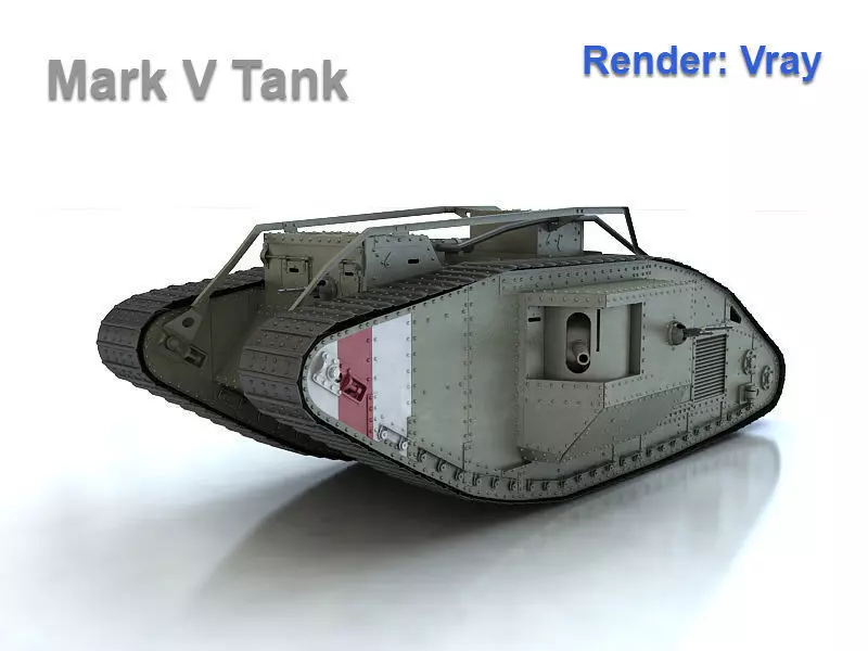 Mark V Tank Male 3D model