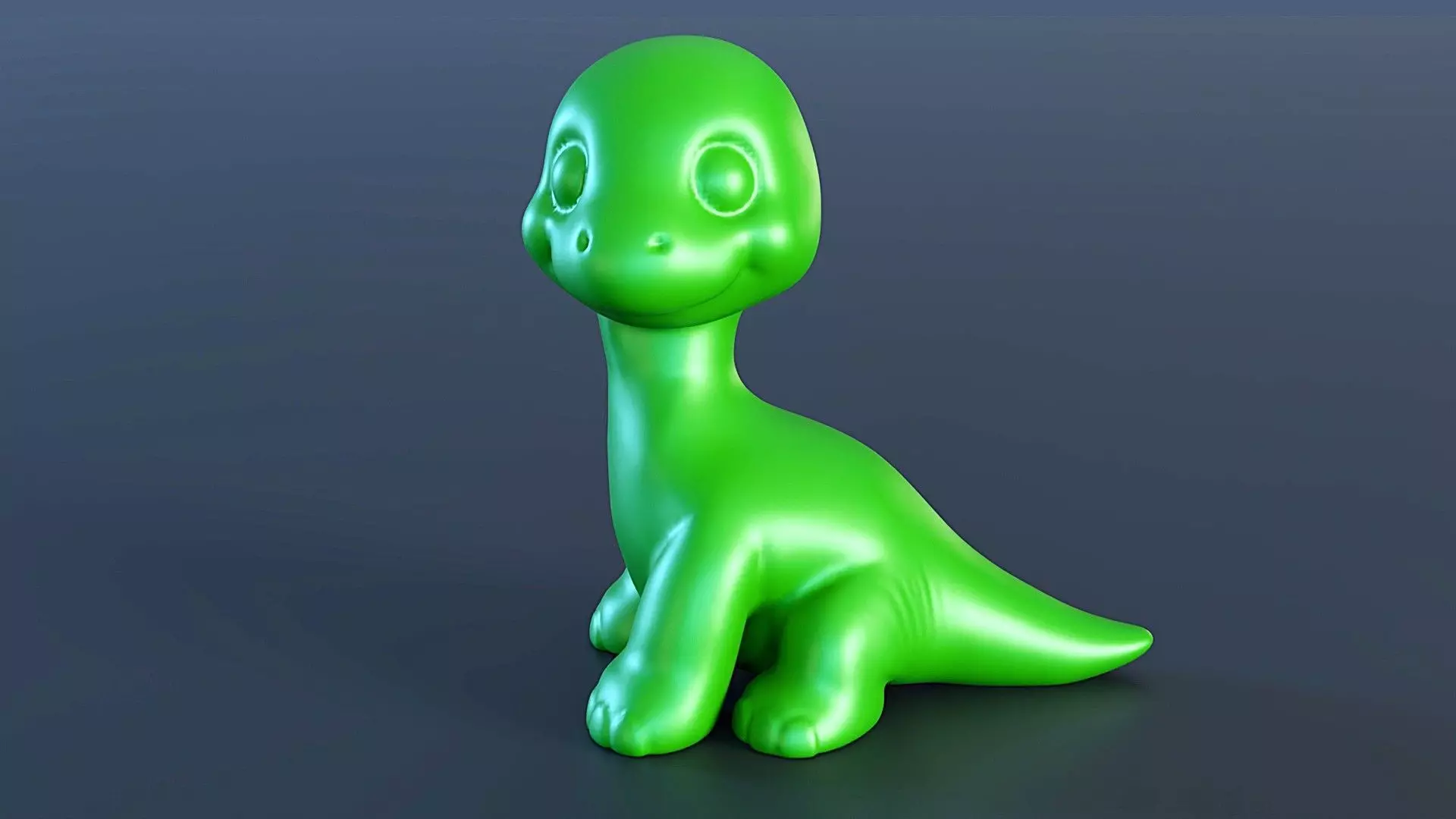 Cute Baby Brontosaurus 3D print model