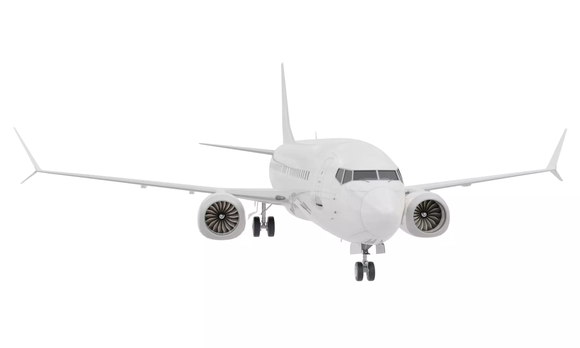 Boeing 737-8 MAX Realistic Jet Airliner Plane 3D model