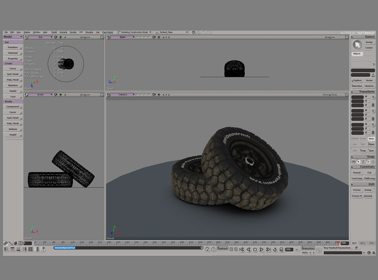 BFGoodrich wheels for car Low-poly 3D model_3