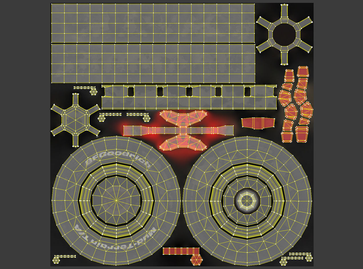 BFGoodrich wheels for car Low-poly 3D model_8