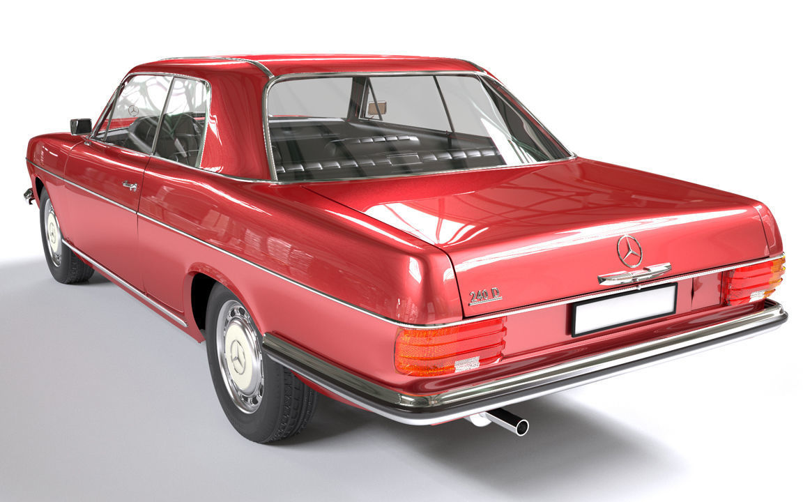 Mercedes Coupe W114 240D 3D model_1