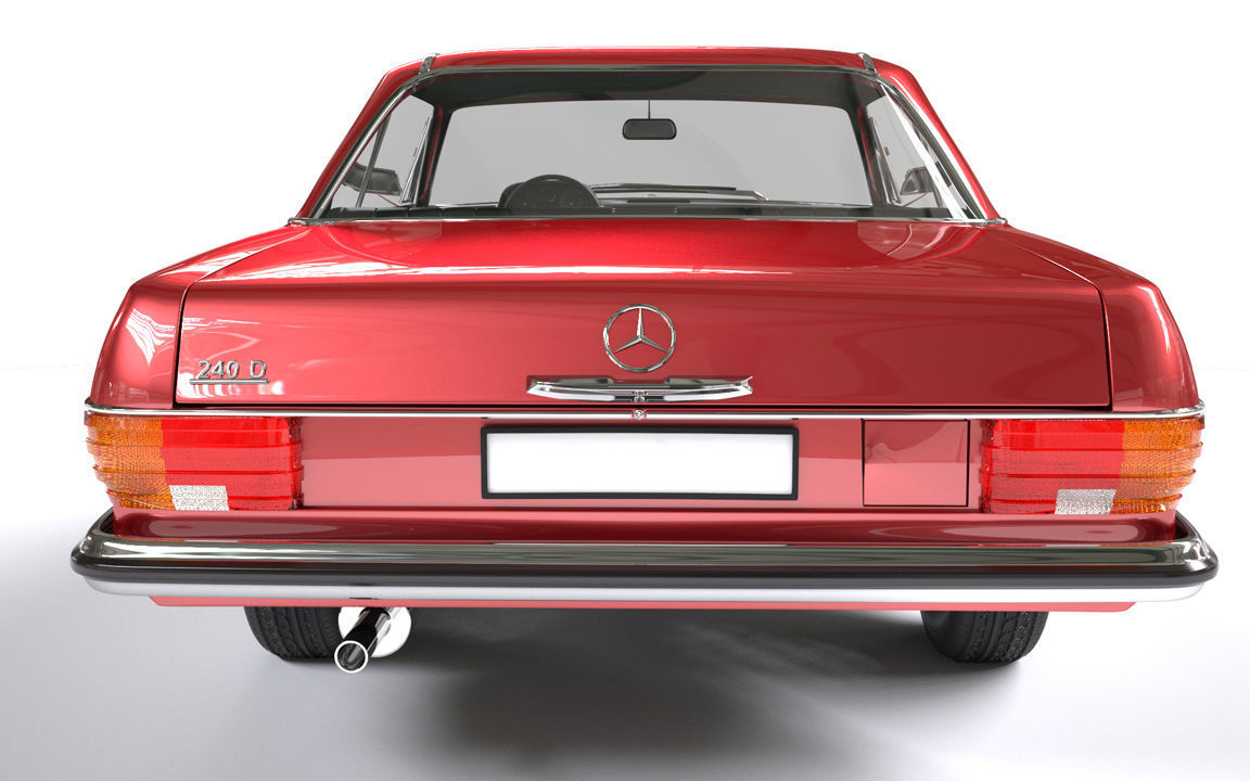 Mercedes Coupe W114 240D 3D model_2