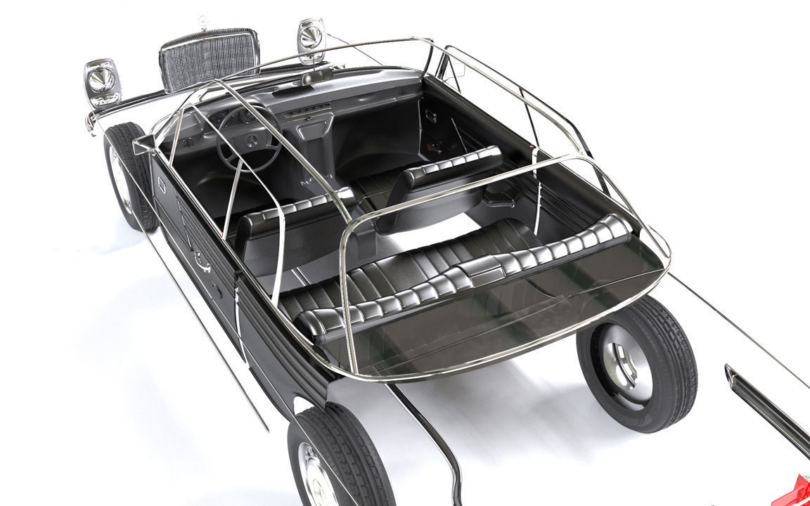 Mercedes Coupe W114 240D 3D model_8