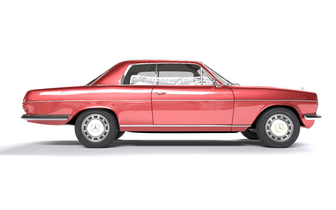 Mercedes Coupe W114 240D 3D model_4