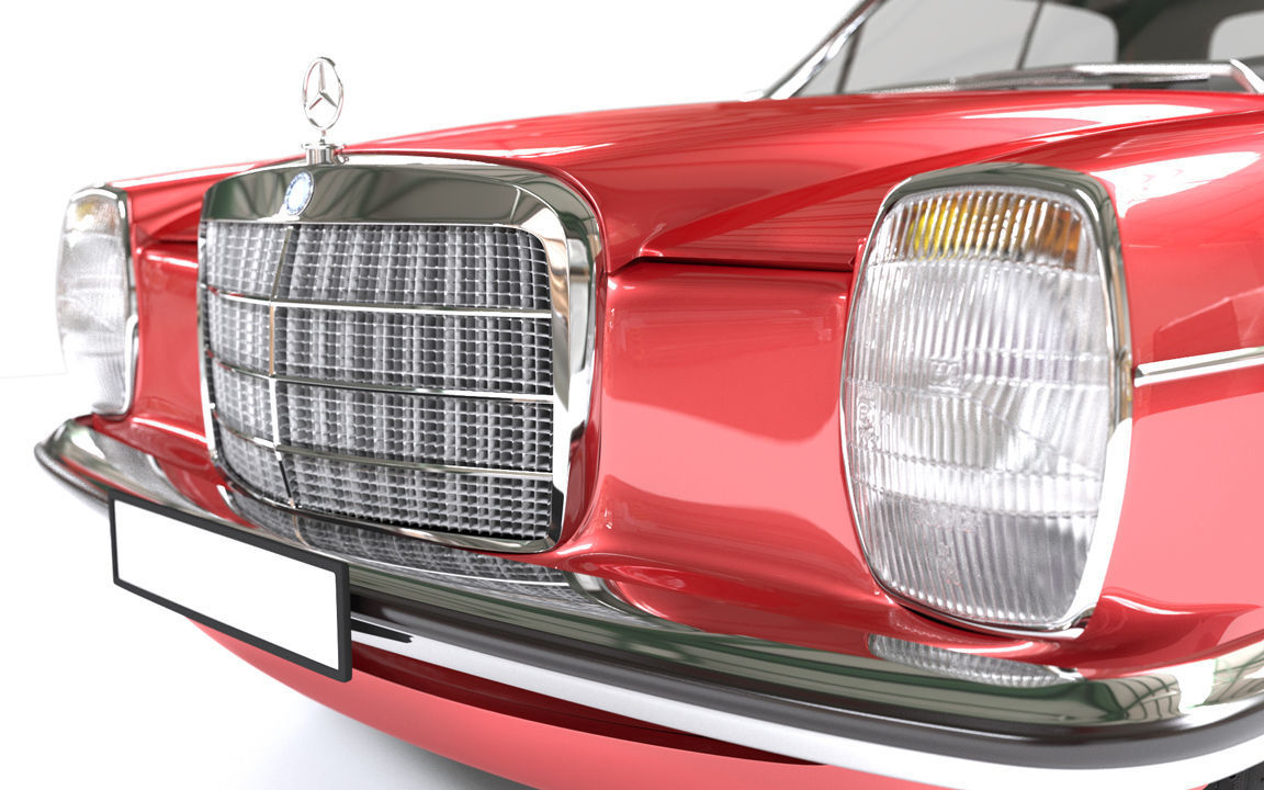 Mercedes Coupe W114 240D 3D model_5