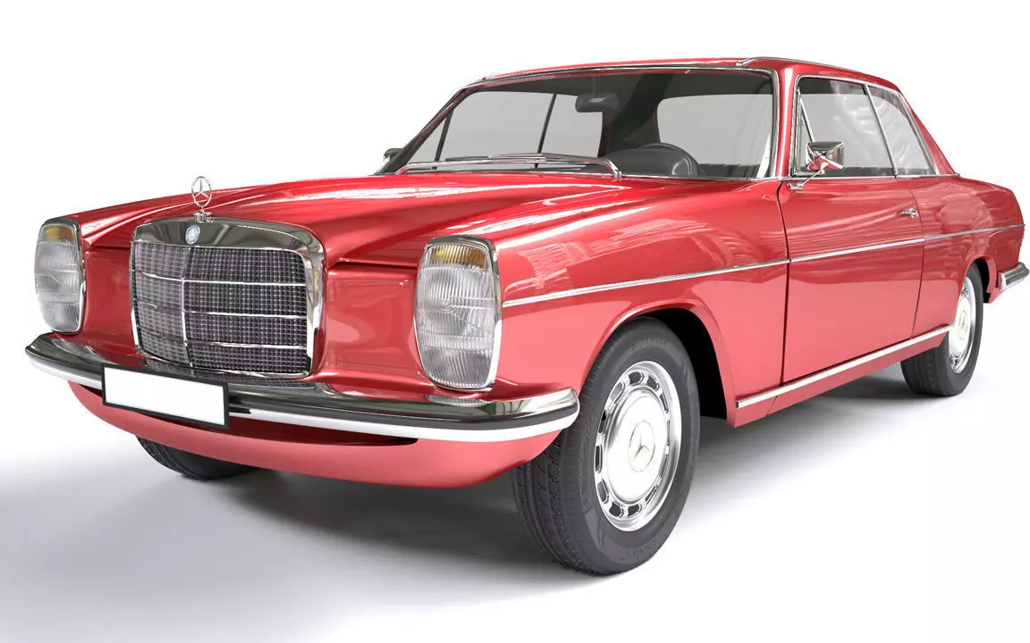 Mercedes Coupe W114 240D 3D model_0