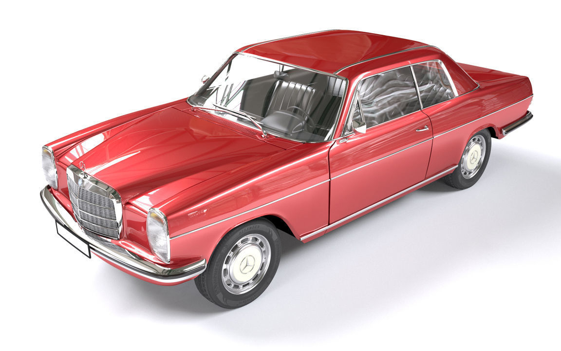 Mercedes Coupe W114 240D 3D model_6