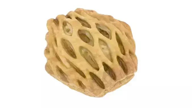 Apple Slice - High and Low Poly versions Low-poly 3D model