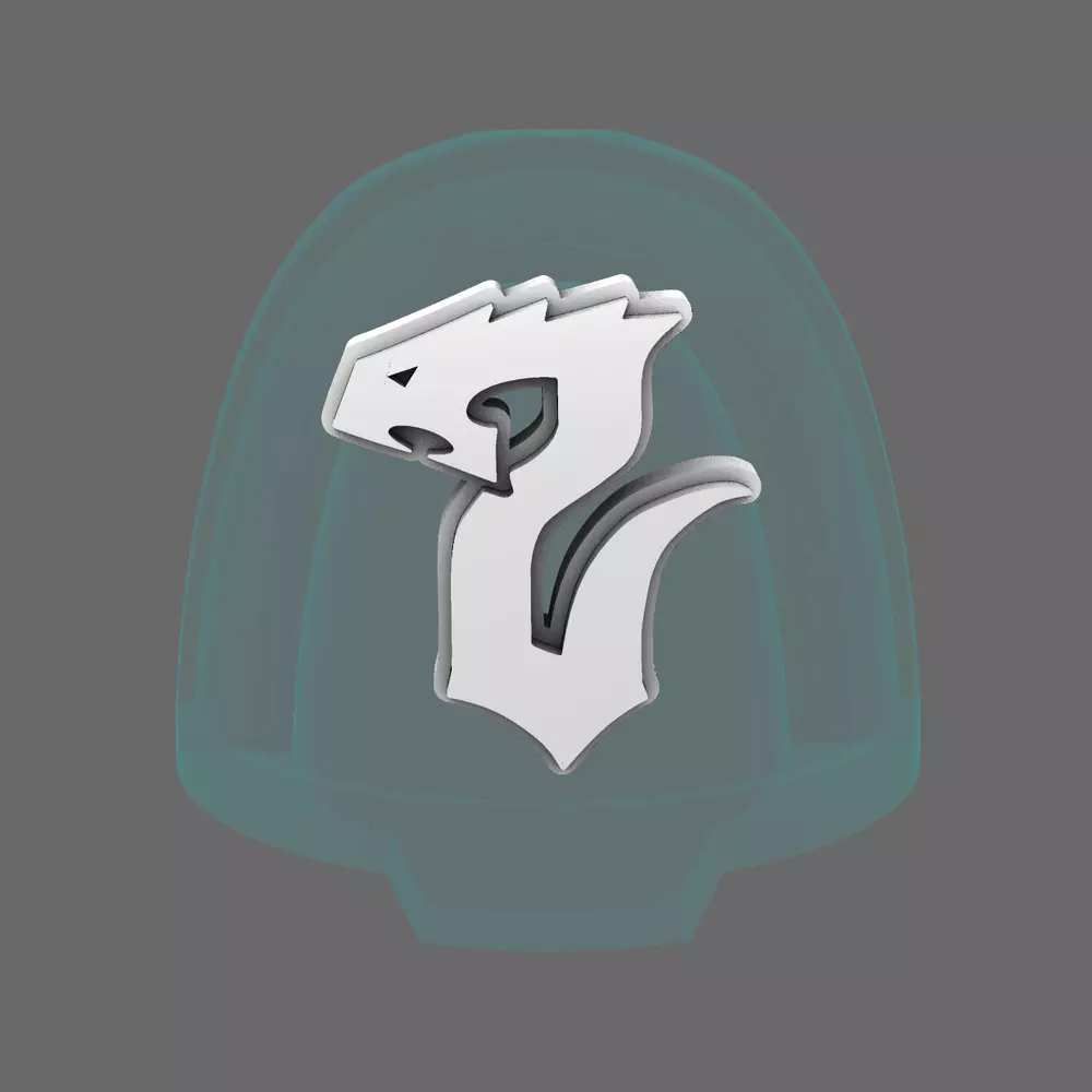 Void Serpents V10B Shoulder Symbols LEFT 3D print model