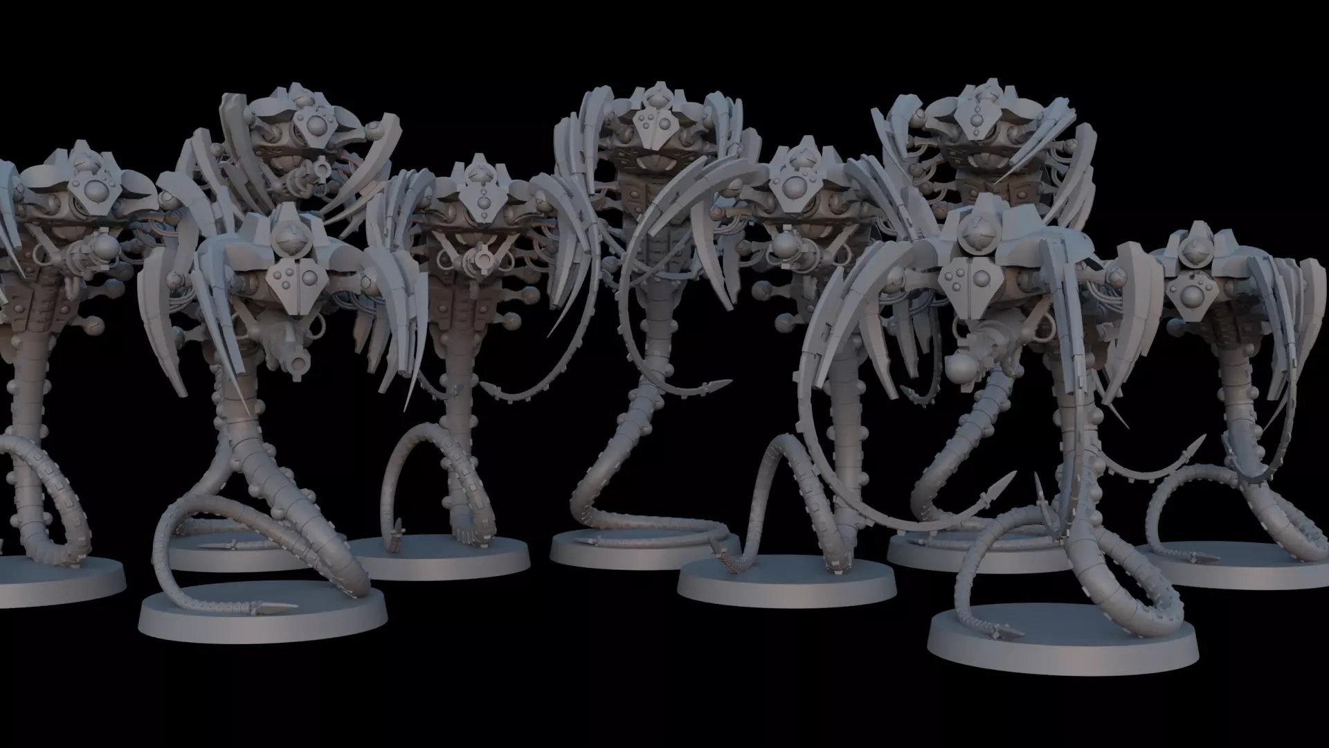 Cyber Lord Space Zombies Majestic Wraiths 3D print model