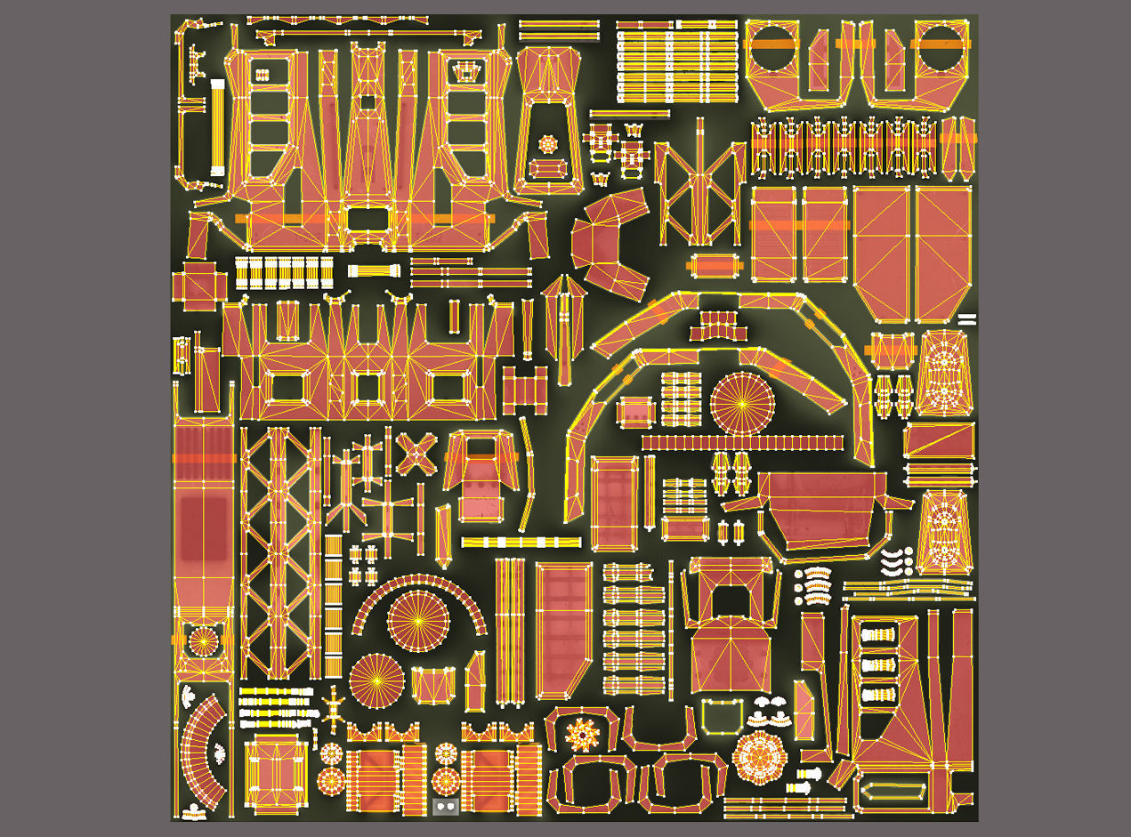 Turret Tower Low-poly 3D model_12