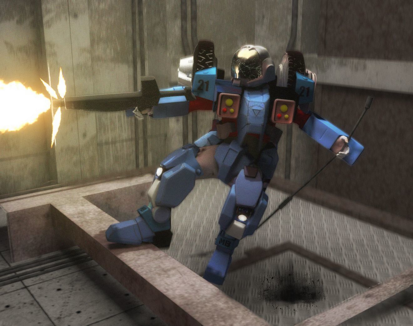 Veritech Cyclone Mospeda - PBR Low-poly 3D model_1