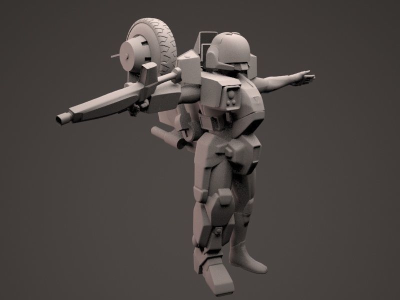 Veritech Cyclone Mospeda - PBR Low-poly 3D model_7