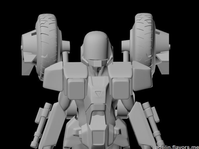 Veritech Cyclone Mospeda - PBR Low-poly 3D model_8