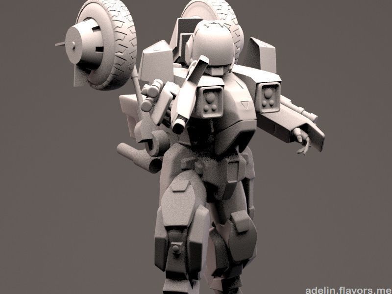 Veritech Cyclone Mospeda - PBR Low-poly 3D model_4