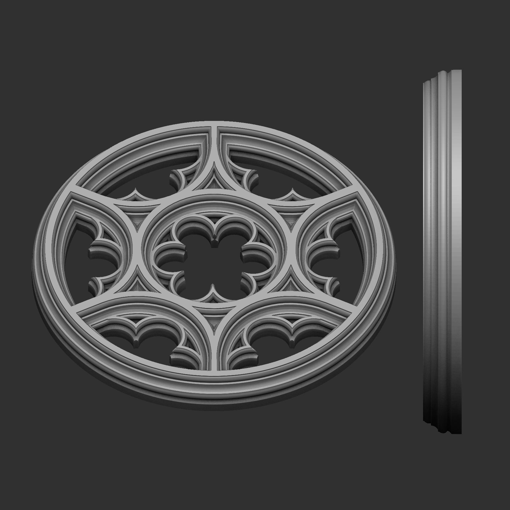 Gothic Tracery 3D print model_1