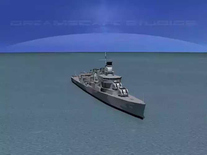 Sumner Class Destroyer  DD699 USS Waldron 3D model