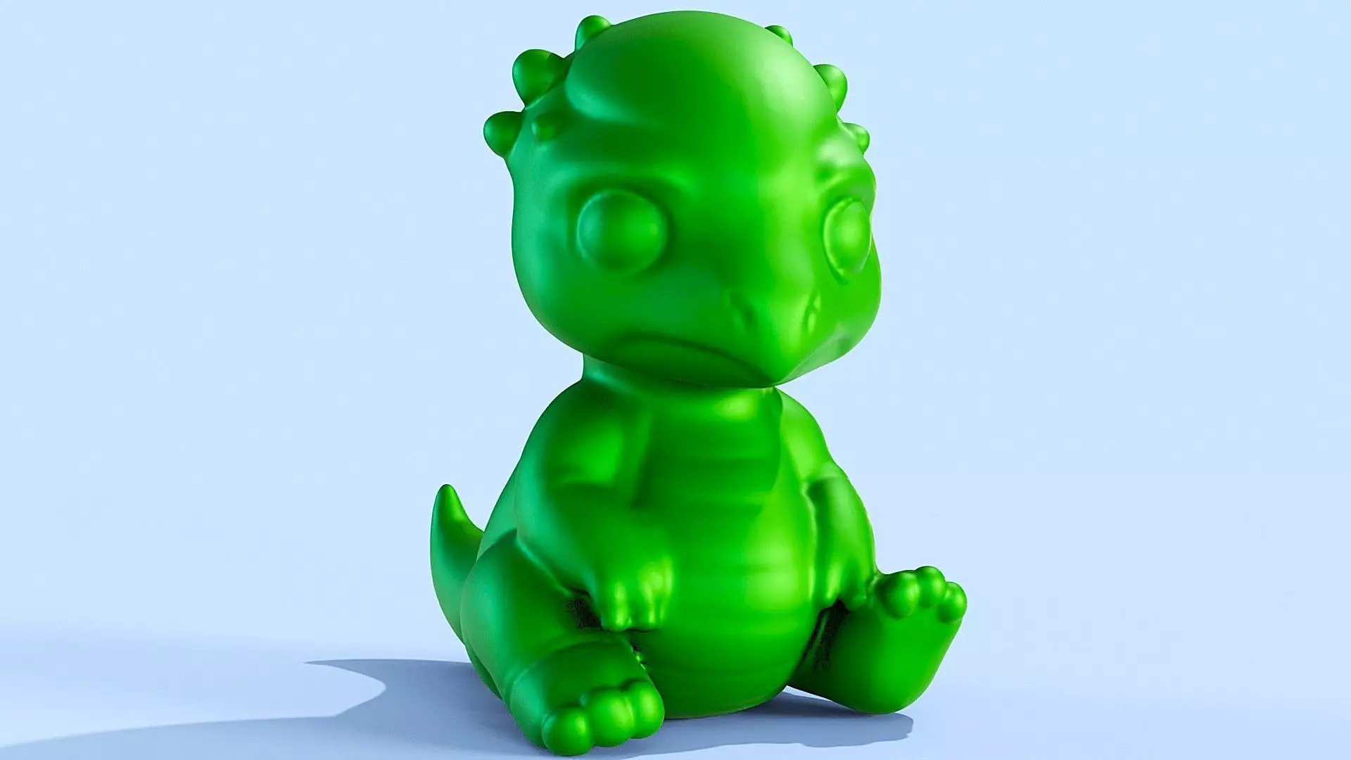 Cute Pachycephalosaurus 3D print model