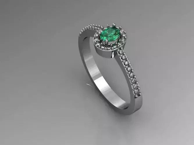 oval engagement Ring