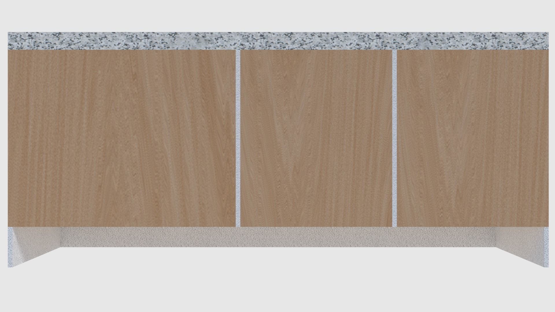 Cabinet 5 - Game Ready bathroom with granite counter top Low-poly 3D model_5