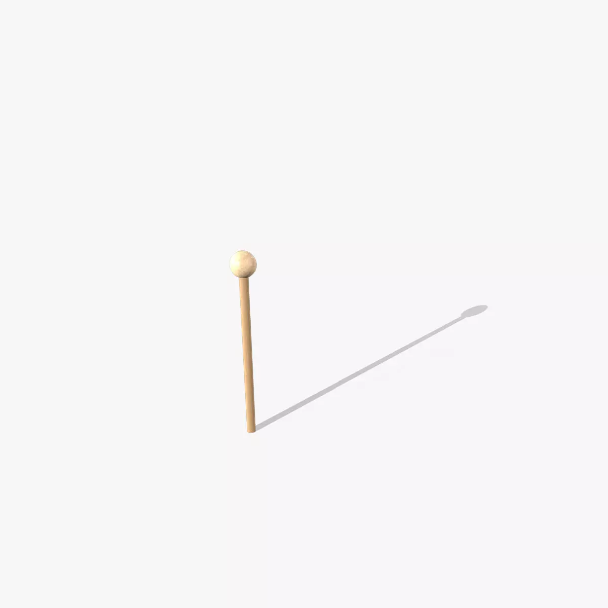 Xylophone Stick Low-poly 3D model